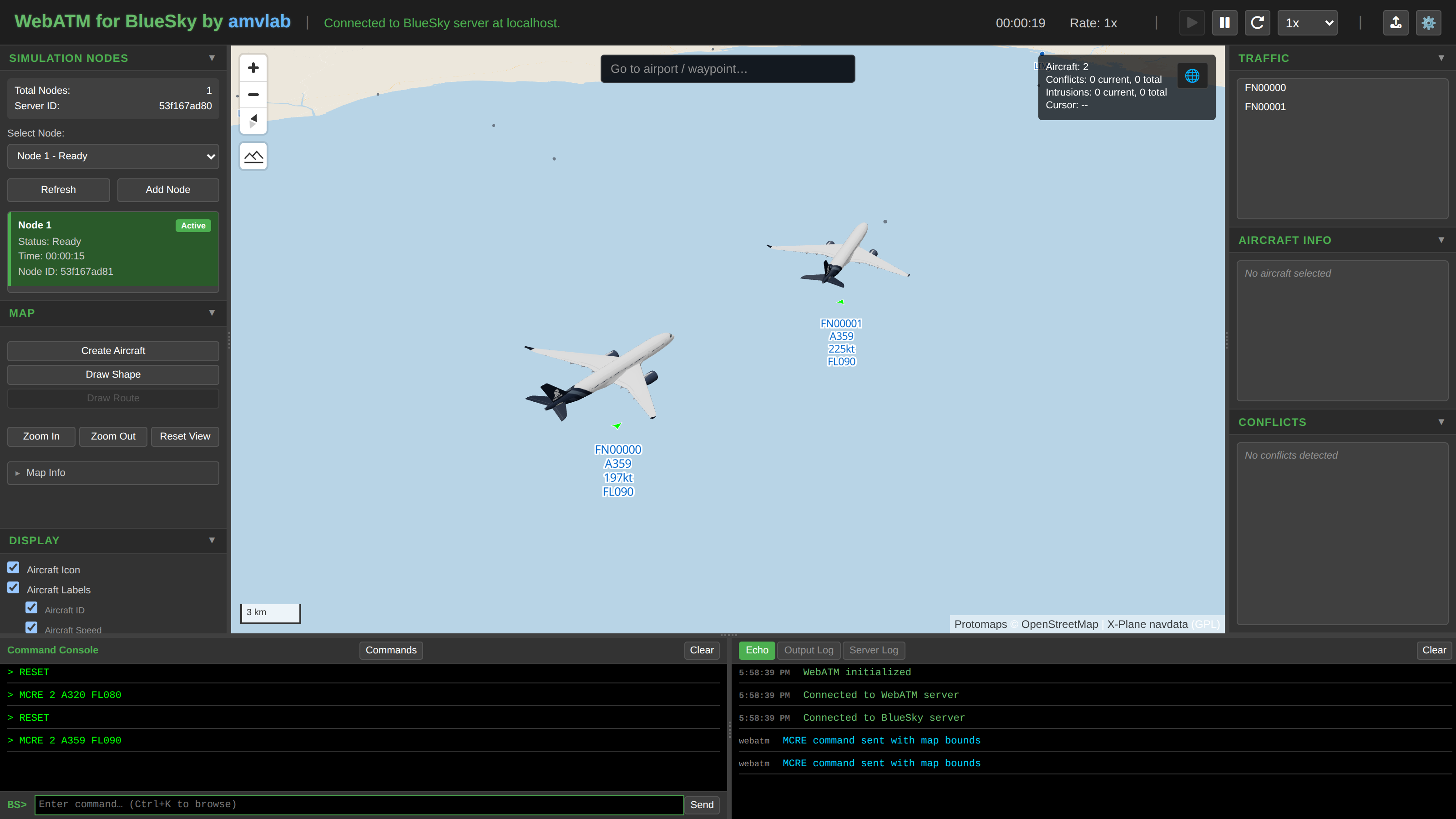 A350 pair over the coast