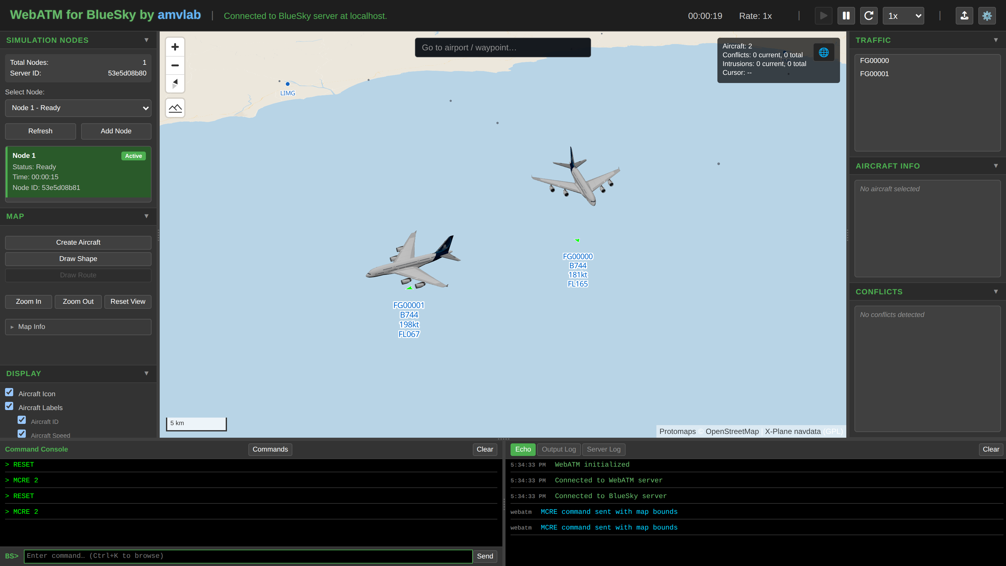 Live traffic rendered on the offline PMTiles basemap