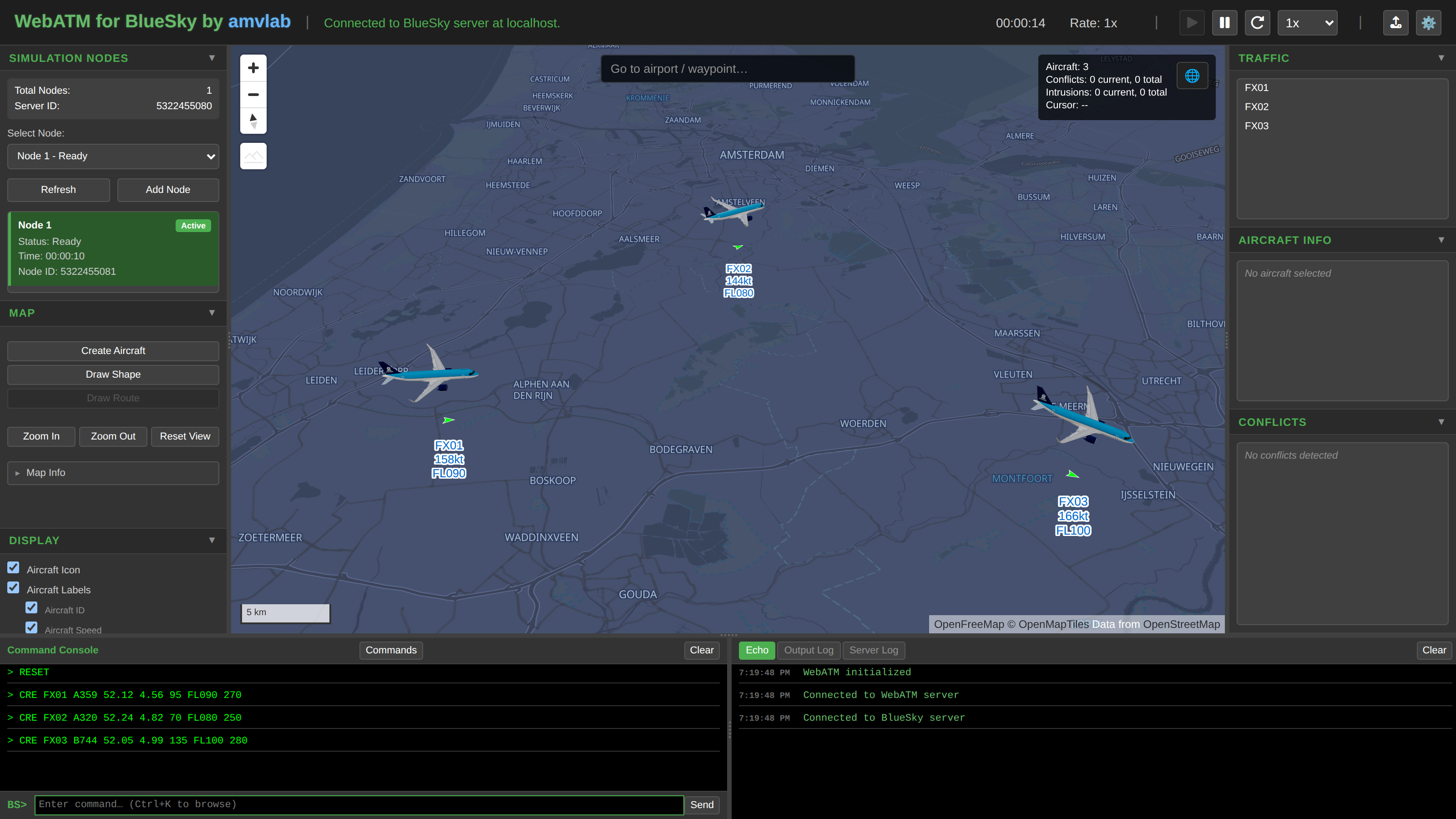 Fleet on Fiord, dark theme